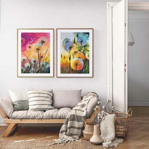 Set Kunstdruck Pusteblume I+II